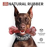 MASBRILL Hundespielzeug Unzerstörbares Kauspielzeug für große mittelgroße Hunde, Robuster Hundespielzeug für Hundezähne putzen, Interaktives Naturkautschuk-Hundespielzeug für Langeweile - 2