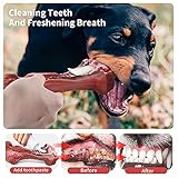 MASBRILL Hundespielzeug Unzerstörbares Kauspielzeug für große mittelgroße Hunde, Robuster Hundespielzeug für Hundezähne putzen, Interaktives Naturkautschuk-Hundespielzeug für Langeweile - 6