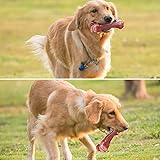 MASBRILL Hundespielzeug Unzerstörbares Kauspielzeug für große mittelgroße Hunde, Robuster Hundespielzeug für Hundezähne putzen, Interaktives Naturkautschuk-Hundespielzeug für Langeweile - 8