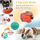 Sundrawy Kleine Hundespielzeuge Quietschen Ausgestopftes Plüsch Kuscheliges Welpenspielzeug Interaktive Spielbälle Schleppseile zum Kauen und Zahnen Auswahl an Haustierspielzeug Geschenkpaketen - 3