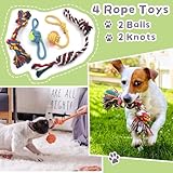 Sundrawy Kleine Hundespielzeuge Quietschen Ausgestopftes Plüsch Kuscheliges Welpenspielzeug Interaktive Spielbälle Schleppseile zum Kauen und Zahnen Auswahl an Haustierspielzeug Geschenkpaketen - 4