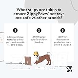 ZippyPaws – Jumbo Donutz Hundespielzeug aus Plüsch, quietschend, Erdbeere - 5