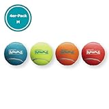 Outward Hound Squeaker Ballz – Hundespielzeug zum Apportieren – Größe M – 4er-Pack - 6
