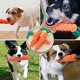 AWYY 2 Stück Karotte Hundespielzeug, Puppy Karotte Seil Spielzeug Geflochtene, Kauspielzeug für Welpen, Hunespielzeug aus Geflochtenem Seil, Hundespielzeug für Kleine Mittelgroße Welpen, Zeaying96 - 7