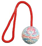 Trixie 3305 Ball am Seil, Naturgummi, ø 6/30 cm, Sortiert , 1er Pack - 3