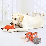 IOKHEIRA Hundespielzeug, Kuscheltier Hund,Quietschende Hundespielzeuge mit Knitterpapier,Gefüllte Hundespielzeug für Große Mittlere und Kleine Hunde - 7