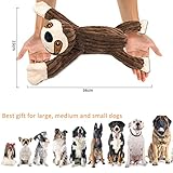 Hundespielzeug Hunde Spielzeug, Tauziehen Plüsch quietschendes mit Crinkle-Papier und Hundeseil, Robust Hundekauspielzeug für Welpen, kleine, mittlere, große Hunde (Faultiere) - 2