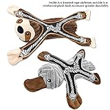 Hundespielzeug Hunde Spielzeug, Tauziehen Plüsch quietschendes mit Crinkle-Papier und Hundeseil, Robust Hundekauspielzeug für Welpen, kleine, mittlere, große Hunde (Faultiere) - 4