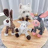 EACHPT Hundespielzeug, Hundespielzeug UnzerstöRbar, Hundespielzeug Quitschend, mit Quietschern, beißfest, Haustier-Hundekauartikel, kuschelig weich, für kleine und mittelgroße Hunde - 6