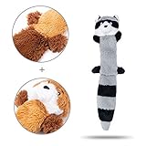 JOYELF Plüsch Quietschendes Hundespielzeug, Kuscheltiere für Hund, Fuchs und Waschbär mit Crinkle Paper - 3