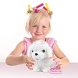 YH YUHUNG Hund mit Leine der Läuft und Bellt, Elektrischer Hund Spielzeug Kinder, Interaktives Haustier Hund mit Funktion, ab 3 Jahren Weiß - 6