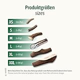 ChronoBalance® Geweih Kaustange M (halbiert) für Hunde, 100% Hirschgeweih als langanhaltendes Hundespielzeug, Hundeleckerli, Zahnpflege, Kauknochen, Kaugeweih, Hundeknochen, aus Abwurfstangen - 3