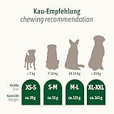 ChronoBalance® Geweih Kaustange M (halbiert) für Hunde, 100% Hirschgeweih als langanhaltendes Hundespielzeug, Hundeleckerli, Zahnpflege, Kauknochen, Kaugeweih, Hundeknochen, aus Abwurfstangen - 6