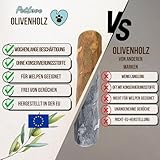 PetLove Kauholz für Hunde aus Olivenholz • Holzknochen als Hundespielzeug • Kauknochen als Zahnpflege & Kauspielzeug für Hund • Größe: M (100-220g) - 6