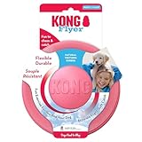 KONG – Puppy Flyer – Kautschuk zur Zahnungshilfe, Hundefrisbee (Farbvar.) – Für Kleine Welpen - 6