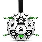 HETOO Interaktives Hundespielzeug, Fußball, mit Greif-Laschen, langlebige Hundebälle für kleine und mittelgroße Rassen, Wasserspielzeug, geeignet für drinnen und draußen - 9