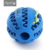 PetPäl Hundeball mit Zahnpflege-Funktion Noppen Hundespielzeug aus Naturkautschuk – Robuster Hunde Ball Ø 7cm – Hundespielball für Große & Kleine Hunde – Kauspielzeug aus Naturgummi für Leckerli - 6